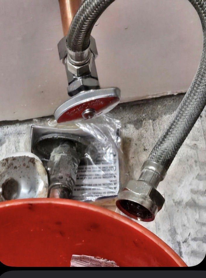 New shutoff stop valve with a braided supply line
